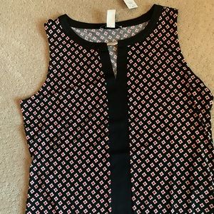 WHBM Geo Shell Top NWT Size L Large